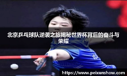北京乒乓球队逆袭之旅揭秘世界杯背后的奋斗与荣耀
