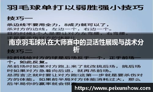 南京羽毛球队在大师赛中的灵活性展现与战术分析